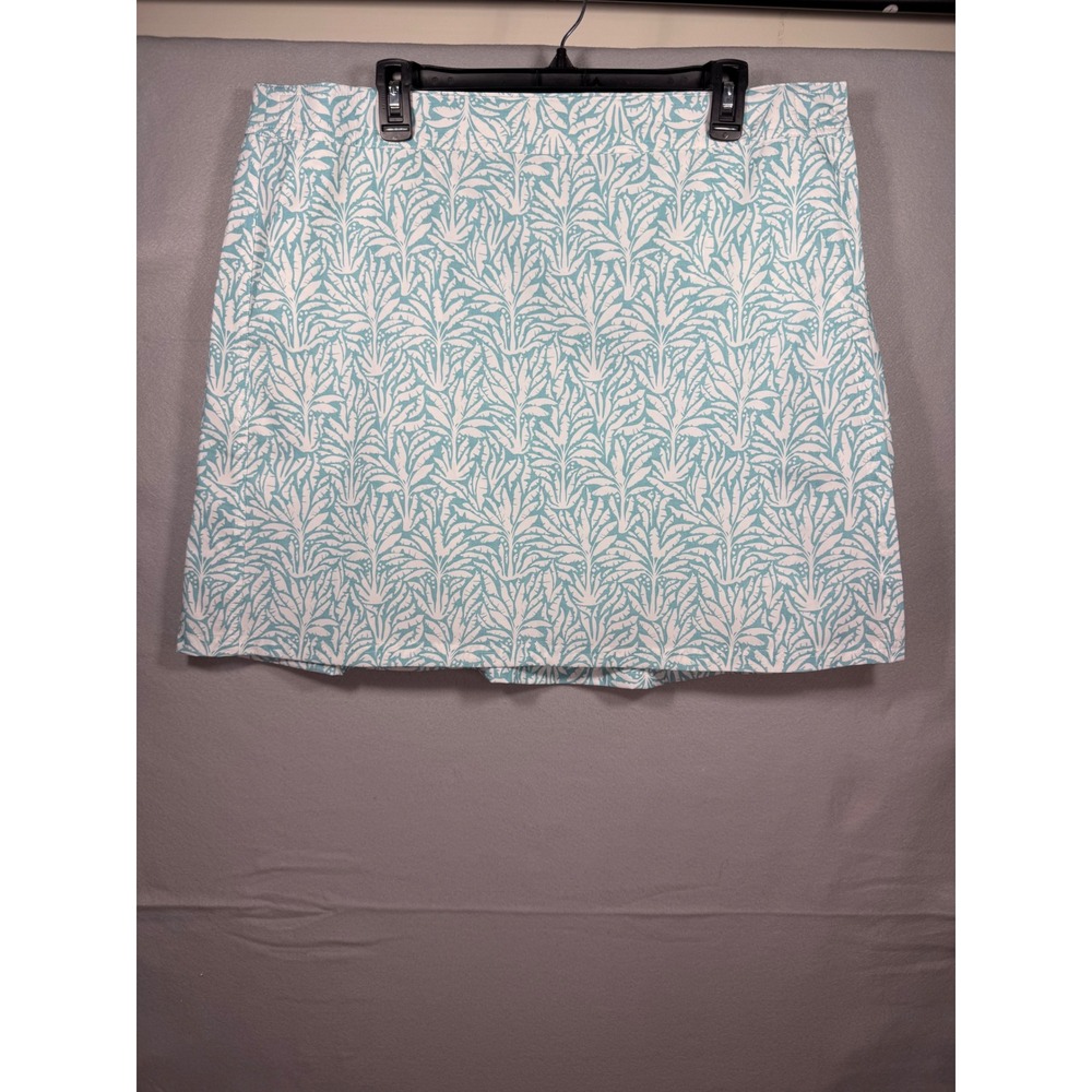 RipSkirt Hawaii Length 2 Wrap Skirt XXL Teal White Tropical Palm Leaf Print